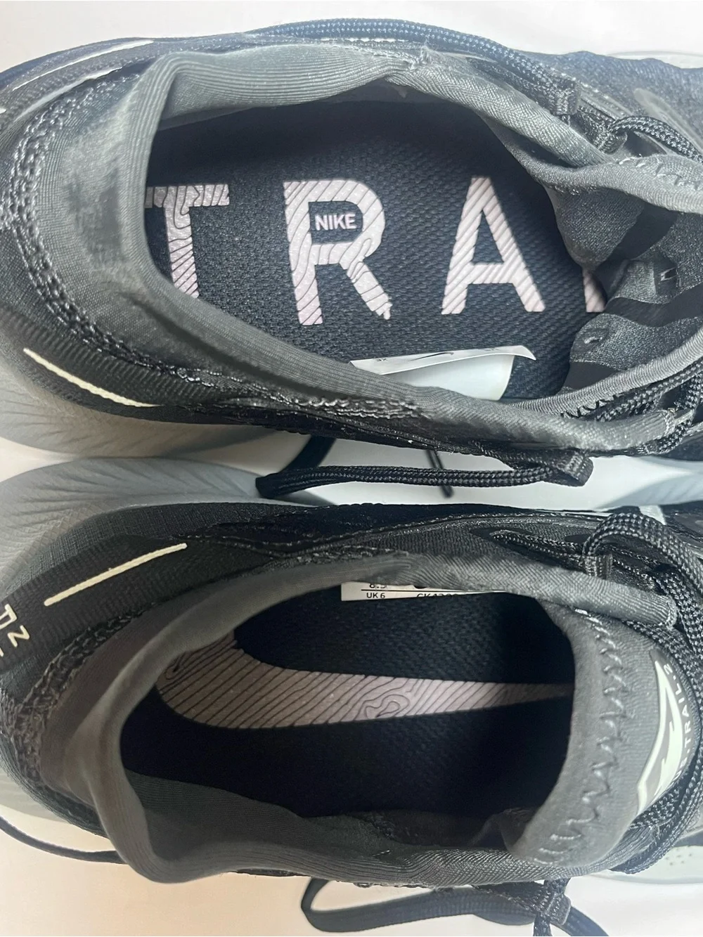 Nike Trail Pegasus Women's Black and White Athletic Running Shoes